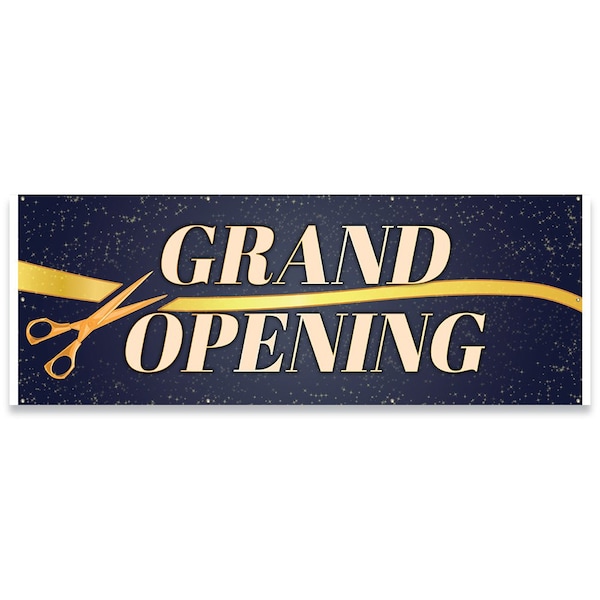 Signmission Grand Opening Banner Concession Stand Food Truck Single Sided B-96-30075 - main
